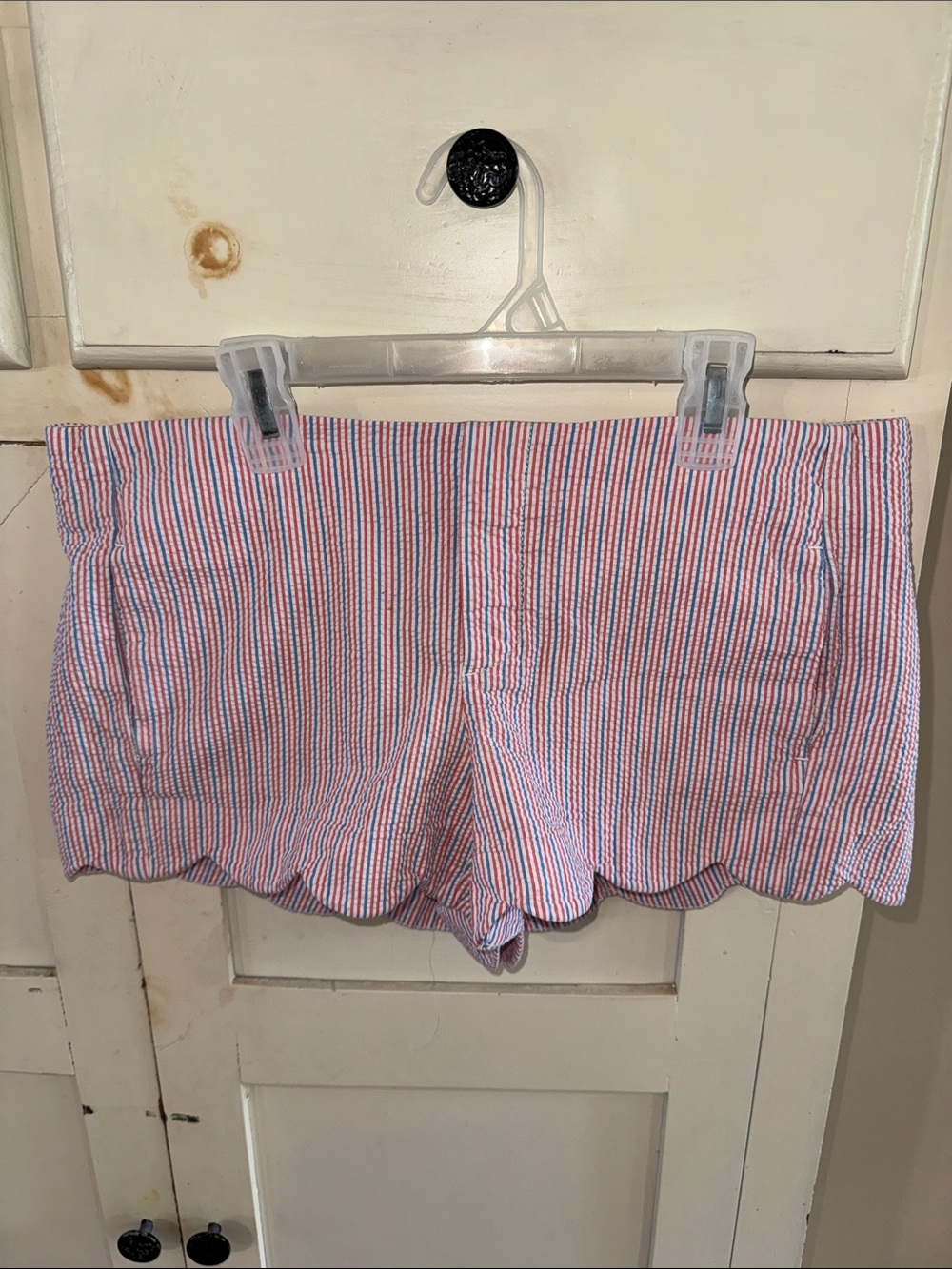 Lilly Pulitzer Seersucker Scallop Hem Shorts